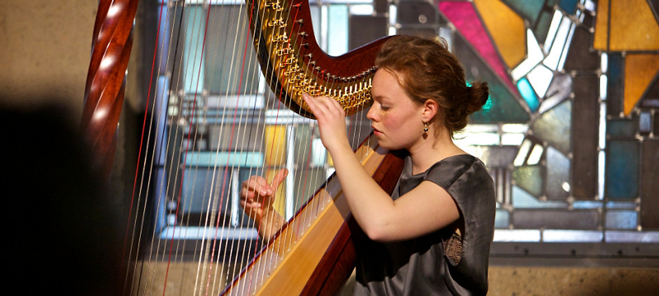 Esther Langer, Harfenistin, Konzert Düsseldorf